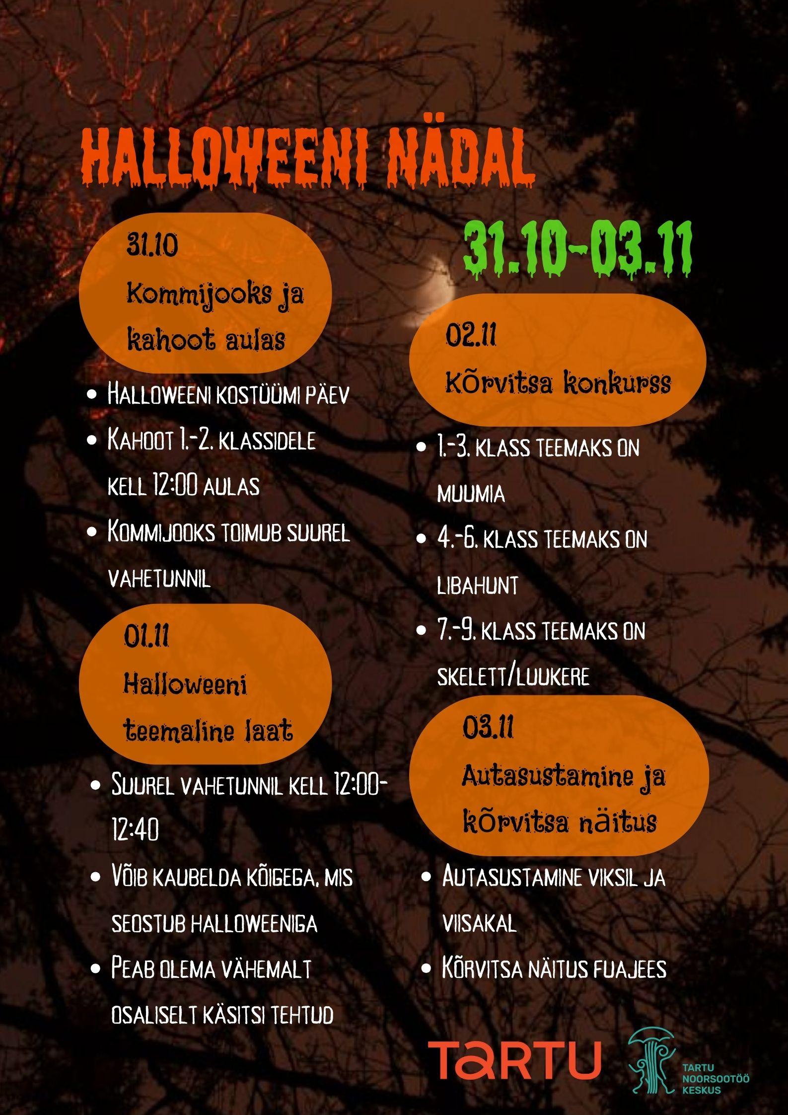 halloweeni plakat